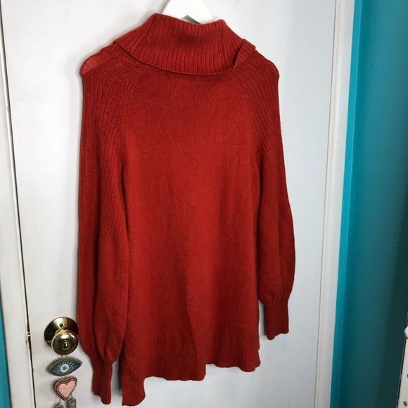 Antropologie oversized amazingly soft beautiful balloon sleeveless turtleneck - Picture 7 of 7